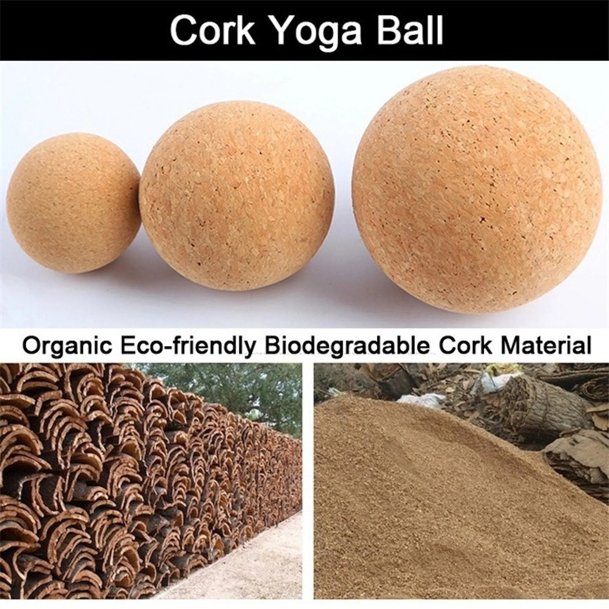 Yoga Massage Ball Eco Firendly Cork