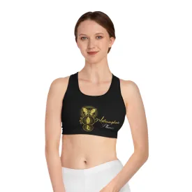 Yoga Spiritual Meditation Women Sports Bra - Metamorphosis 555 Angel Number